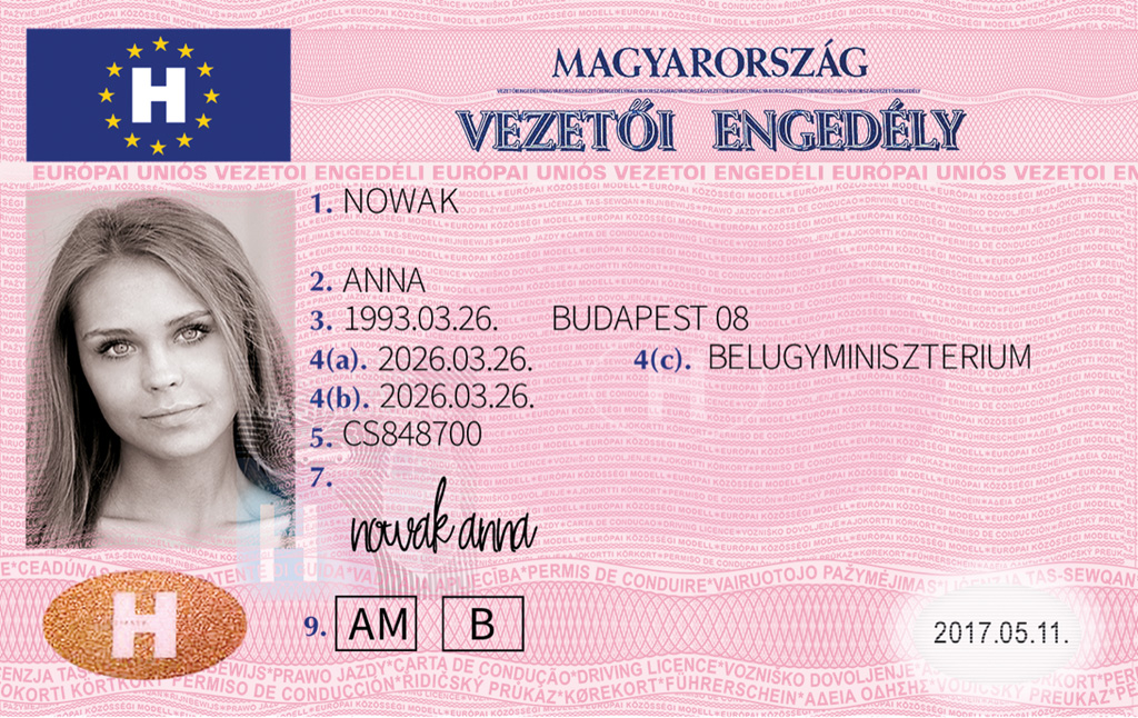Hungary Fake Driving License