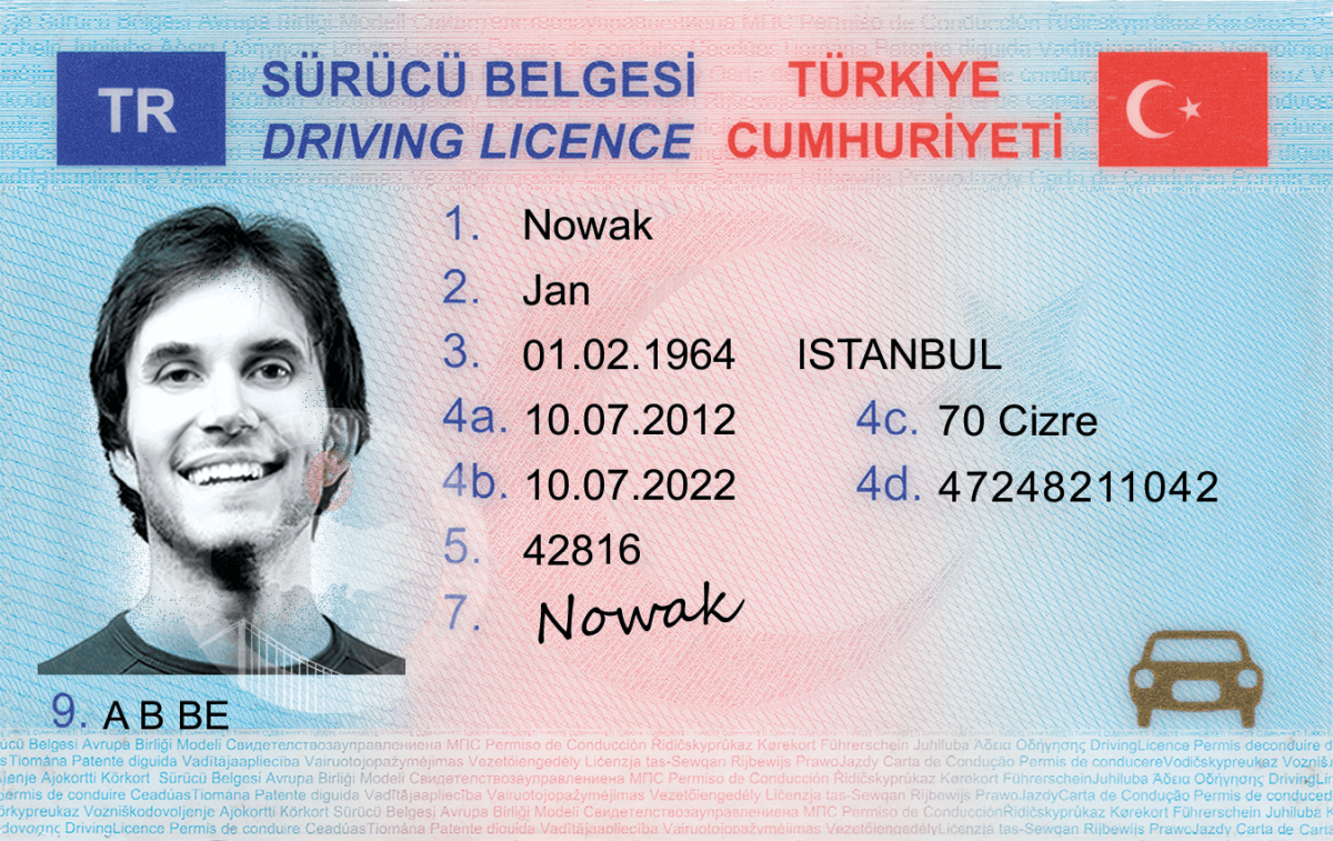 Turkey Fake Driving License
