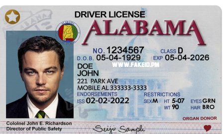 Alabama Fake Driver License