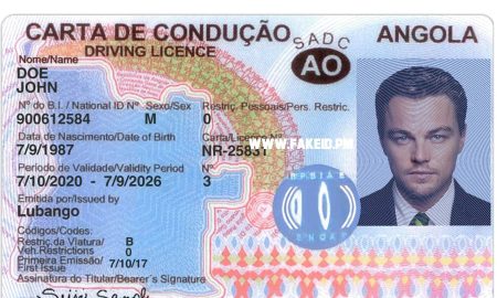 Angola Fake Driver License