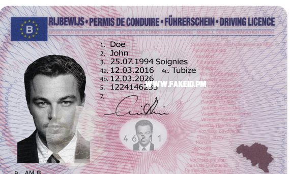 Belgium Fake Driver License