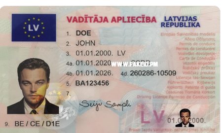 Latvia Fake Driver License
