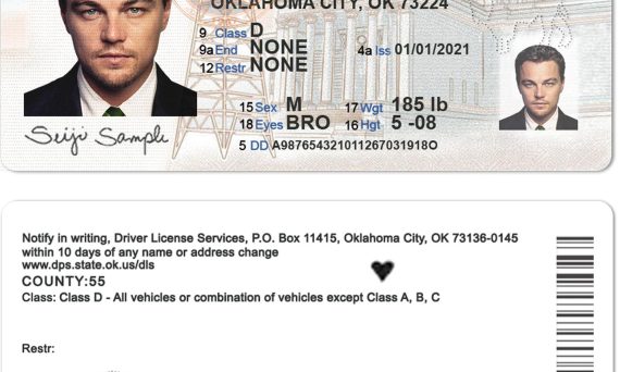 Oklahoma Fake Driver License