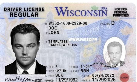 Wisconsin Fake Driver License