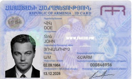 Armenia Fake Id Card Scannable