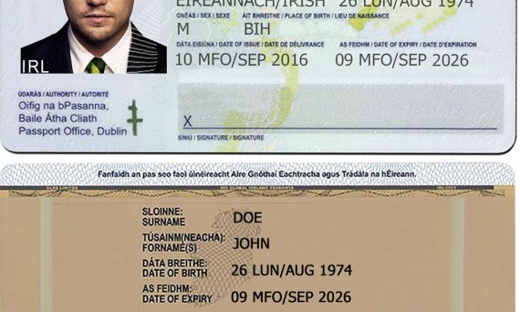 Ireland Fake Id Card Scannable