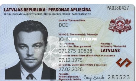 Latvia Fake Id Card Scannable