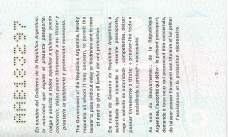 Argentina Fake Passport