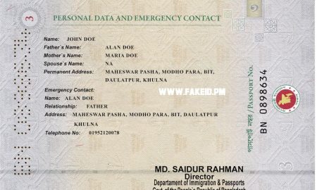 Bangladesh Fake Passport