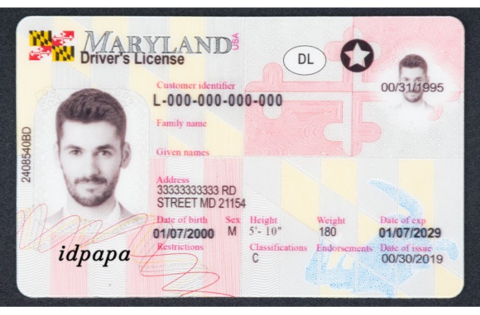Maryland Scannable Fake Id Front And Back