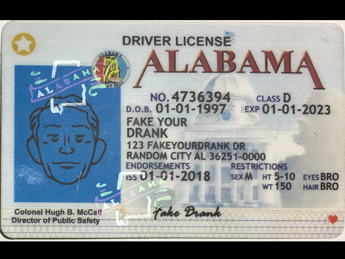 Order Alabama Fake Id